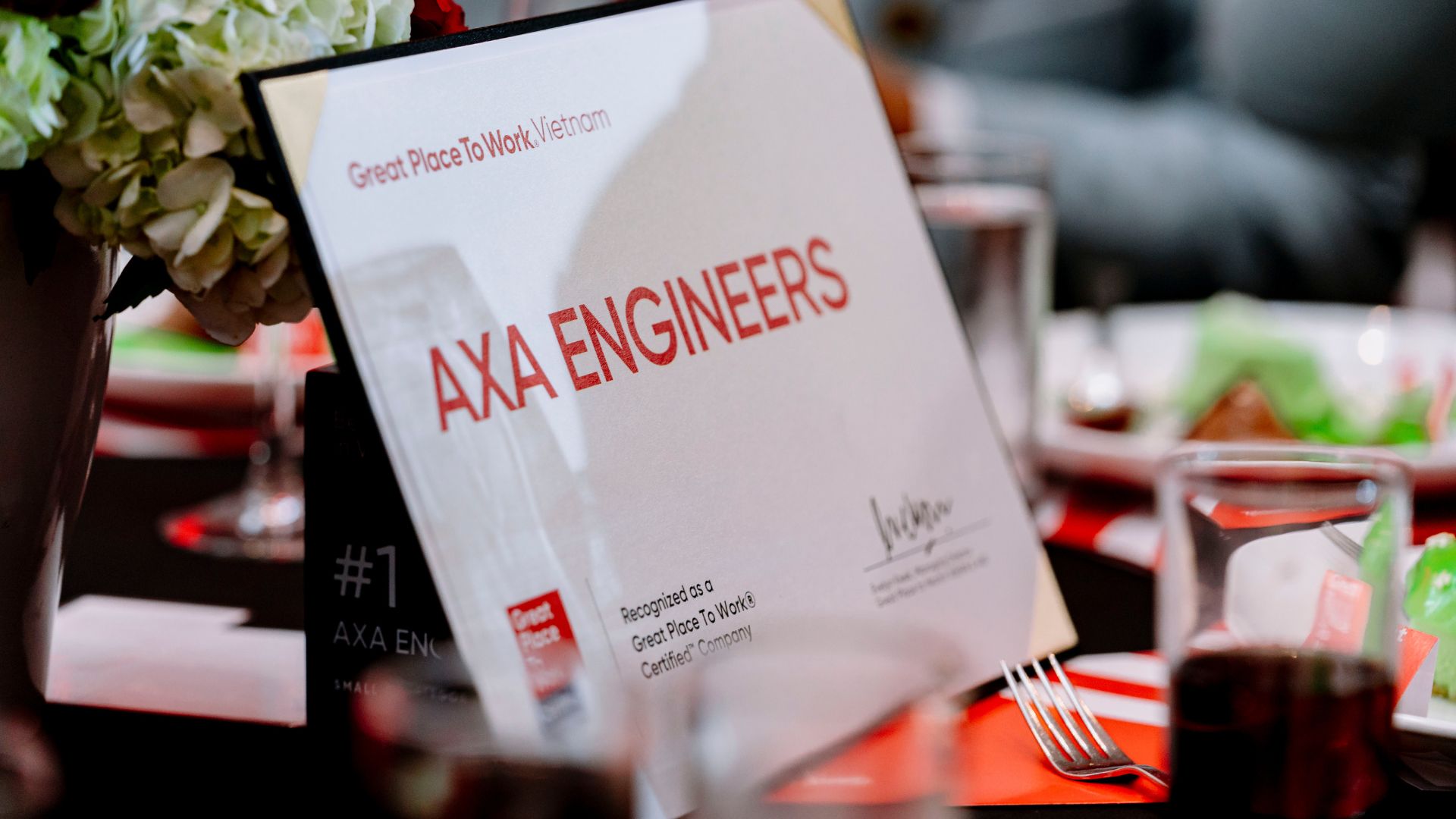 AXA Top 1 Best Workplaces 2025 certificated